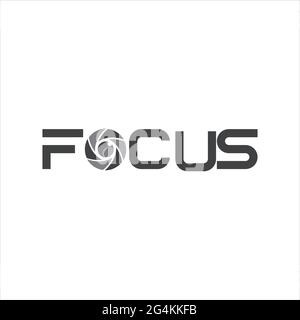 focus logo exclusive design inspiration Stock Vector