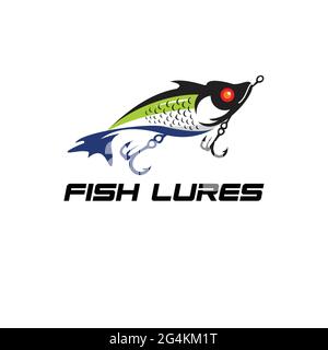 Lure Fishing logo exclusive design inspiration Stock Vector
