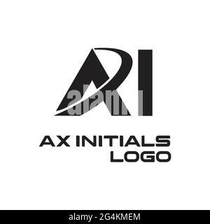 Ax logo exclusive design inspiration Stock Vector