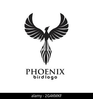phoenix bird logo exclusive design inspiration Stock Vector