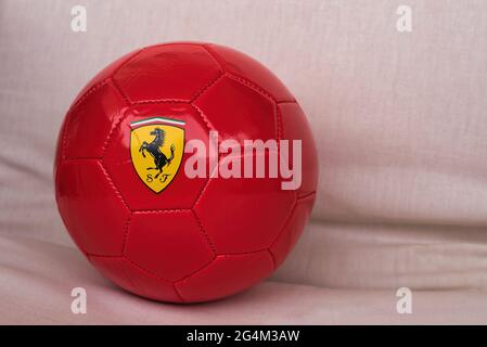 Mesuca - Ferrari Metallic Soccer Ball - Red