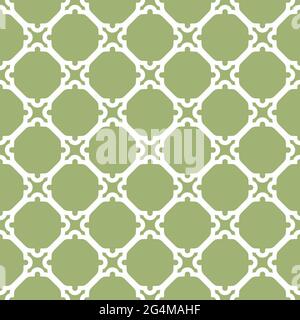 Seamless vector white ornament in arabian style. Geometric abstract background. Pattern for wallpapers and backgrounds Stock Vector