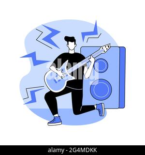 Rock music abstract concept vector illustration. Stock Vector