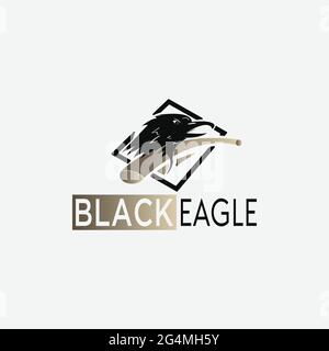 Eagle Symbol Illustration. Icon Design on White Background Stock Vector