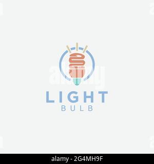 Light Bulb line icon vector, isolated on white background. Idea sign, solution, thinking concept. Lighting Electric lamp. Electricity, shine Stock Vector