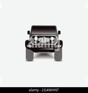 Adventure off road logo design silhouette Stock Vector