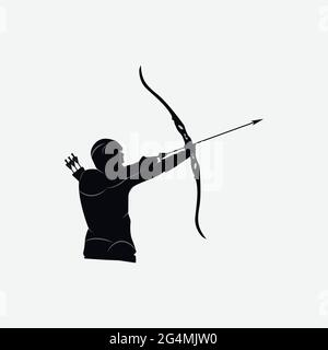 Archer Logo Template Design Vector, Emblem, Design Concept, Creative Symbol, Icon Stock Vector