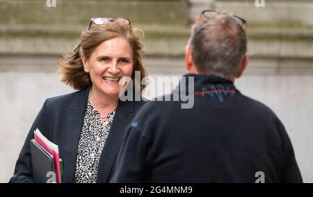 London, UK. 22nd June, 2021. Dr Emily Lawson, National Director Transformation & Corporate Operations, NHS England in Downing Street, London Credit: Ian Davidson/Alamy Live News Stock Photo