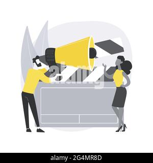 Casting call abstract concept vector illustration. Stock Vector