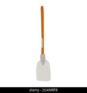 Shovel vector icon, construction or gardening icon Stock Vector