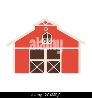 Barn, Farm house nature harvest countryside vector Stock Vector