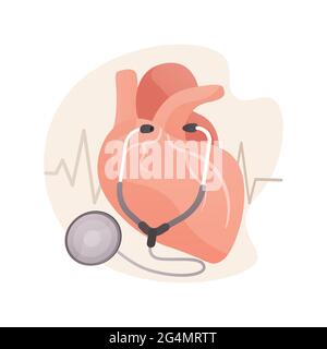 High blood pressure abstract concept vector illustration. Stock Vector