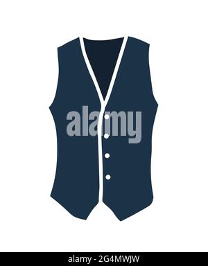 Waistcoat illustration vector isolated on white background Stock Vector