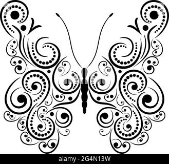 Exotic butterfly abstract patterns, EPS8 - vector graphics. Stock Vector