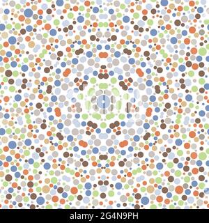 Geometrical colored seamless pattern circle, ellipses, EPS8 - vector graphics. Stock Vector