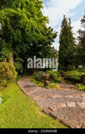 Dr Neil's Garden in Duddingston, Edinburgh was owned by two Dr's and maintained by volunteers, Edinburgh, Scotland, UK Stock Photo