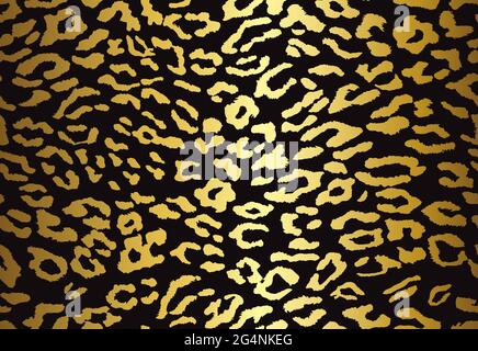 Leopard background. Seamless pattern. Cheetah Animal print.  Stock Vector