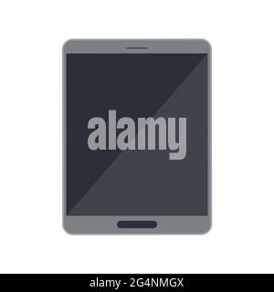 Tablet icon device technology design vector illustration screen. Display tablet equipment gadget icon. Touchpad symbol digital communication isolated Stock Vector
