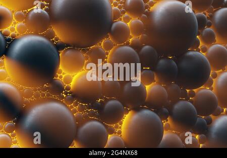 Abstract background consisting of  hadron accelerator or collider particles. 3D rendering Stock Photo