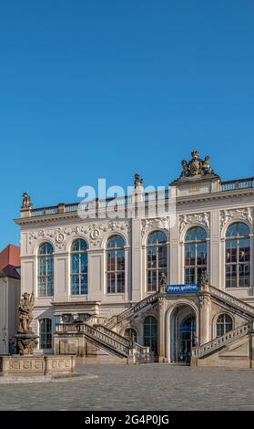 Dresden Transport Museum at the Johanneum at Neumarkt, Saxony, Germany Stock Photo