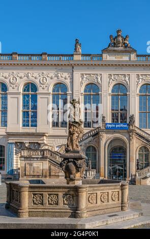 Dresden Transport Museum at the Johanneum at Neumarkt, Saxony, Germany Stock Photo