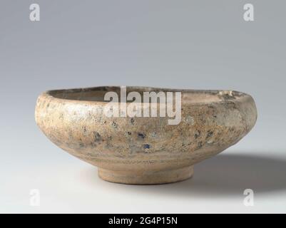 . Come from quartz frying goods, decorated with flower drinks in sludge relief with turquoise and black under a transparent alkali acid. Stock Photo
