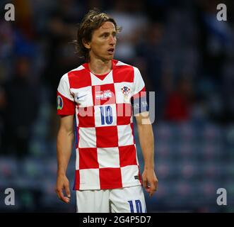 Hampden Park, Glasgow, UK. 22nd June, 2021. 2020 European Football Championships, Scotland versus Croatia; Luka Modric of Croatia Credit: Action Plus Sports/Alamy Live News Stock Photo