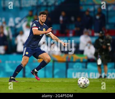 Hampden Park, Glasgow, UK. 22nd June, 2021. 2020 European Football Championships, Scotland versus Croatia; Scott McKenna of Scotland Credit: Action Plus Sports/Alamy Live News Stock Photo