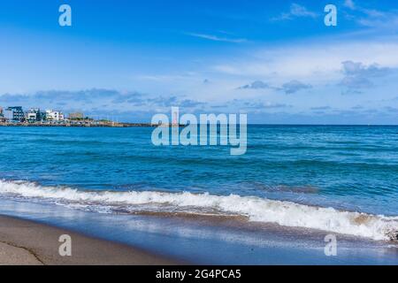 Iho Tewoo beach on Jeju Island in South Korea - August 17, 2019 Stock Photo