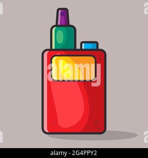 vape electronic cigarette vector illustration in flat style Stock Vector