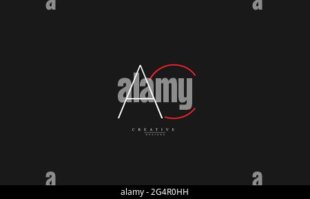 Alphabet letters Initials Monogram logo AC CA A C Stock Vector