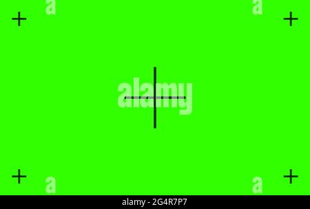 Green colored chroma key background screen flat style design vector illustration. Stock Vector