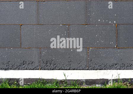 Block of thermal insulation with graphite polystyrene for thermal ...