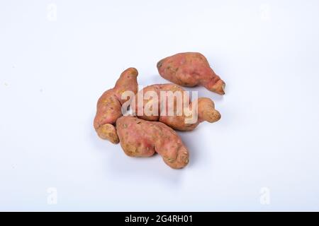A knot in sweet potato Stock Photo