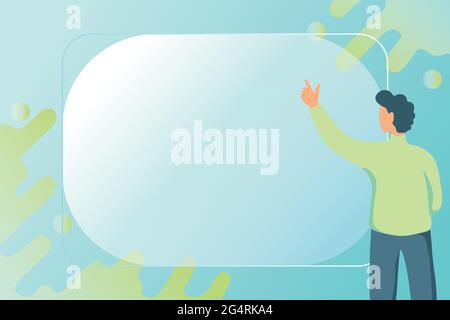 Abstract Composing New Email, Creating Online Invitation Lists, Browsing Internet Websites, Global Communication Device, Computer Work Ideas, Data Stock Vector