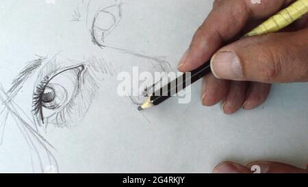 Premium Photo | Digital drawing realistic eye mandala art ai generated