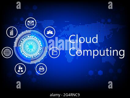 graphics diagram cloud computing concept infrastructure link access data management vector illustration Stock Vector