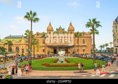 Casino Square, Monte Carlo, Monaco, July 2018. Stock Photo
