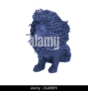 Objects printed by 3d printer Isolated on white background Stock Photo