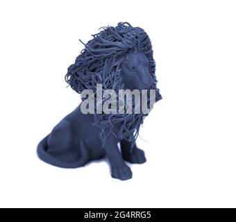 Objects printed by 3d printer Isolated on white background Stock Photo