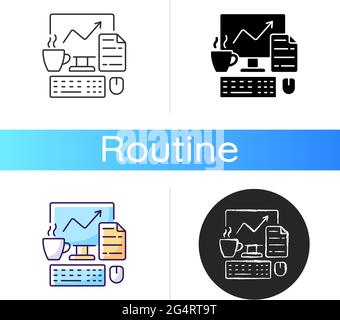 Computer office icon Stock Vector