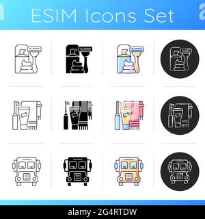 Everyday life icons set Stock Vector