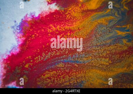 colored paints divorce blurred abstract background Stock Photo