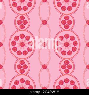 Decorative floral vector seamless pattern for wallpaper, textile, surface, fashion, background, tile, stationary, home decor, furnishing etc. Stock Vector