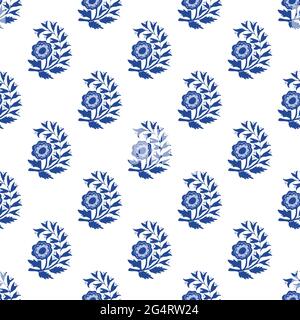 Decorative floral vector seamless pattern for wallpaper, textile, surface, fashion, background, tile, stationary, home decor, furnishing etc. Stock Vector