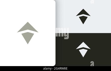 travel or adventure logo vector design with simple and modern compass shape Stock Vector
