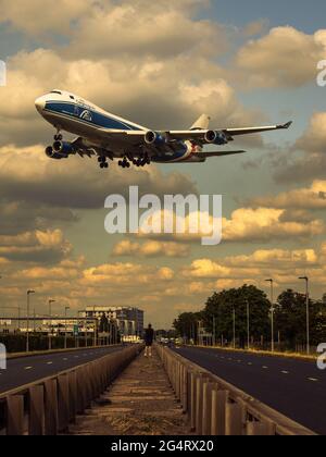 Boeing 747F Cargo Logic Air Stock Photo