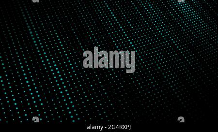Digital dynamic wave of particles. Big data visualization. Vector abstract futuristic background. Stock Vector