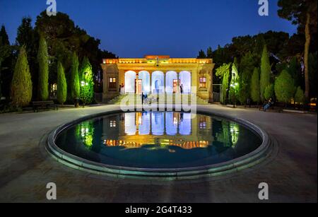 The Fire Temple of Yazd, also known as Yazd Atash Behram is a Zoroastrian fire temple in Yazd, Yazd province, Iran. Stock Photo