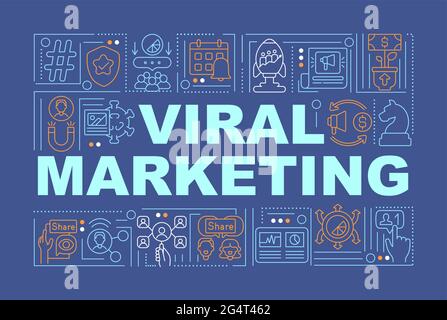 Viral marketing word concepts banner Stock Vector